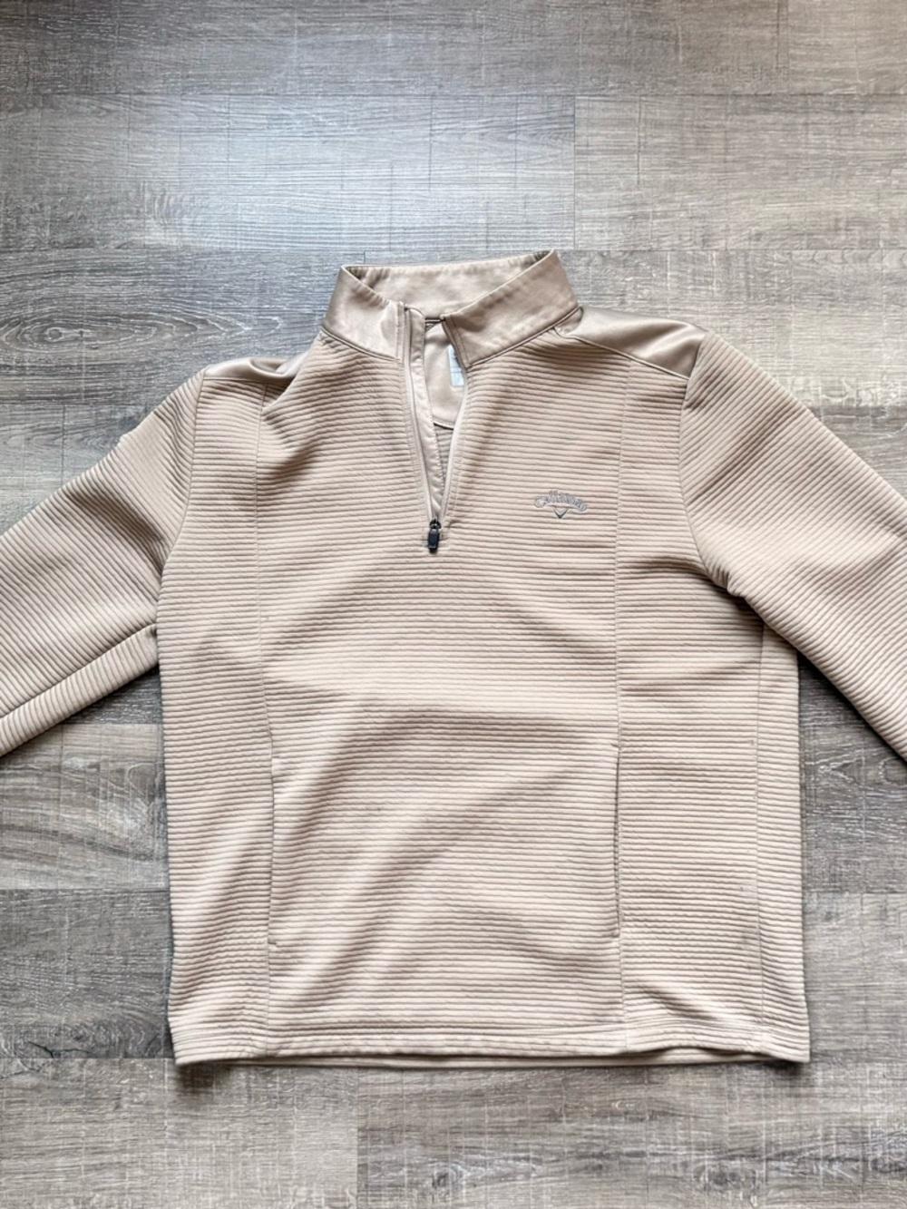 Callaway Golf | Men's Quarter-Zip Pullover Sweater - Beige